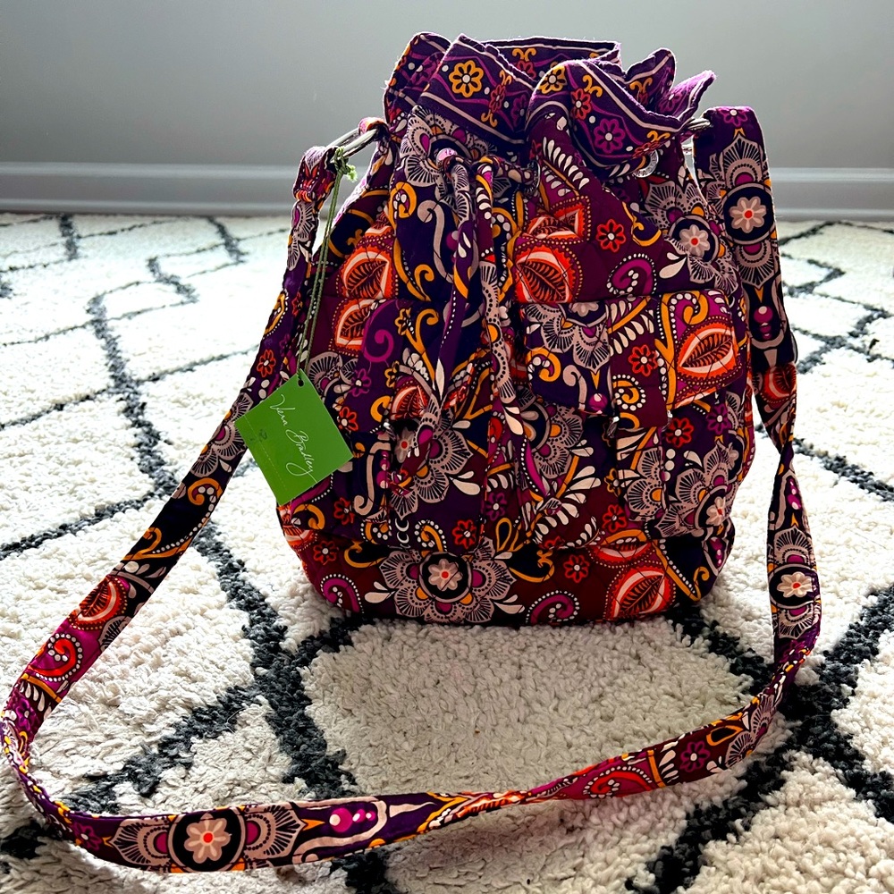 Vera Bradley Quick Draw Bucket Bag - Safari Sunset
